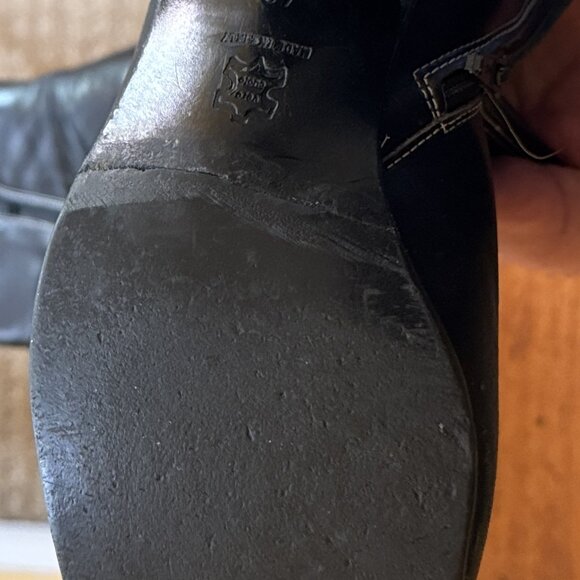 Luc Berjen women's leather ankle boots (black) with side zipper. Made in Italy. - Picture 5 of 6